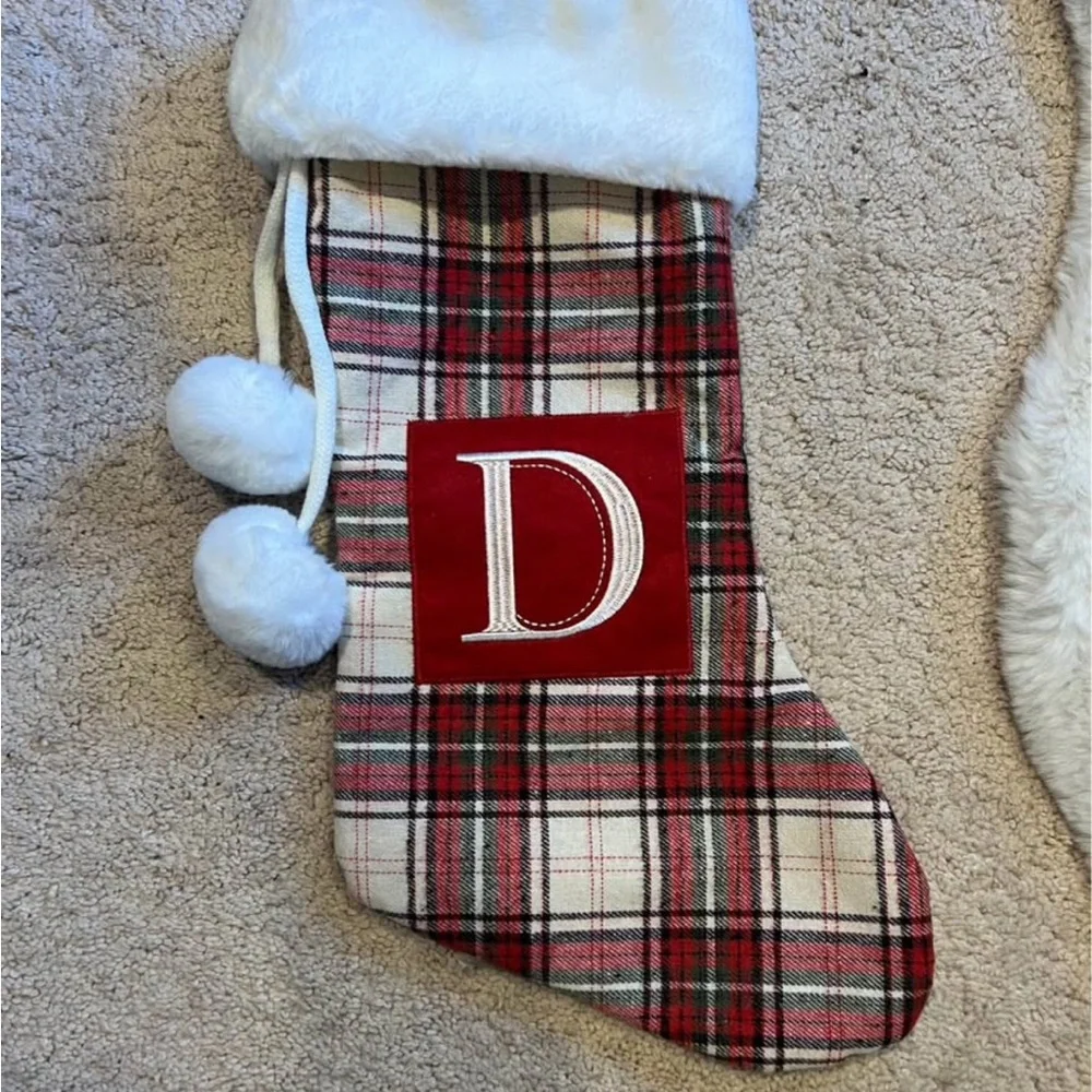 Target Red and White Plaid Holiday Stocking